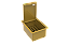 Porta Esponja Inox Com Tampa Lisa Embutir Granito 15x11cm Dourado - Imagem 2