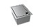 Porta Esponja Inox Escovado Com Tampa Lisa Embutir Granito 15x11cm - Imagem 1