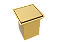 Lixeira Quadrada Embutir Dourado 5 L Para Bancada - Imagem 1