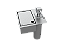 Porta Esponja C/dispenser E Válvula De Escoamento 17x15cm Inox - Tampa Lisa - Imagem 2