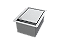 Porta Esponja De Embutir Inox C/ Válvula Para Cozinha Pia 15x11cm - Imagem 1