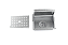 Porta Esponja Inox Escovado C/ Válvula Para Cozinha Pia Embutir 15x11cm Horizontal Tampa Lisa - Imagem 3