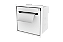 Suporte Papel Higiênico Para Embutir na Parede Branco - Tampa Click - Imagem 1