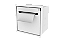 Suporte Papel Higiênico Para Embutir na Parede Branco - Tampa Click - Imagem 1
