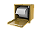Suporte Papel Higiênico Para Embutir na Parede Dourado - Imagem 2