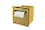 Suporte Papel Higiênico Para Embutir na Parede Dourado - Imagem 1