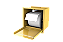 Suporte Papel Higiênico Para Embutir na Parede Dourado - Imagem 2