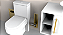 Porta Escova Sanitária de Embutir Aço Inox Dourado- Tampa Click - Imagem 5