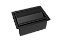 Porta Esponja de Embutir em Aço Inox Preto com Tampa e Válvula de Escoamento – 15x11cm - Imagem 3
