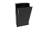 Lixeira Retangular Preta 15 L Para Parede - Tampa Click - Imagem 2