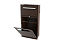 Lixeira Retangular Marrom 8,8 L C/ Suporte Papel Toalha Para Parede - Tampa Click - Imagem 2