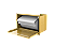 Suporte Papel Toalha Para Embutir na Parede Dourado - Tampa Click - Imagem 4