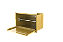 Suporte Papel Toalha Para Embutir na Parede Dourado - Tampa Click - Imagem 3