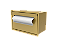 Suporte Papel Toalha Para Embutir na Parede Dourado - Tampa Click - Imagem 1