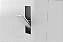 Porta Escova Sanitária de Embutir Porcelanato Aço Inox - Tampa Click - Imagem 2