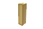 Porta Escova Sanitária de Embutir Porcelanato Aço Inox Dourado - Tampa Click - Imagem 1