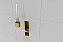 Porta Escova Sanitária de Embutir Porcelanato Aço Inox Dourado - Tampa Click - Imagem 5