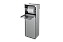 Lixeira Retangular Inox 5,3 L C/ Suporte Papel Higiênico Para Parede - Tampa Click - Imagem 4