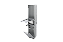 Lixeira de Parede Inox 5,5L com Tampa Click, Armário Integrado e Suporte para Papel Higiênico - Imagem 3