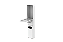 Lixeira de Parede Branca 5,5L com Tampa Click, Armário Integrado e Suporte para Papel Higiênico - Imagem 7