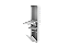 Lixeira de Parede Branca 5,5L com Tampa Click, Armário Integrado e Suporte para Papel Higiênico - Imagem 3