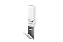 Lixeira de Parede Branca 5,5L com Tampa Click, Armário Integrado e Suporte para Papel Higiênico - Imagem 4