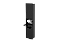 Lixeira de Parede Preta 5,5L com Tampa Click, Armário Integrado e Suporte para Papel Higiênico - Imagem 5