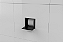 Suporte Papel Higiênico Embutir Na Parede Porcelanato Preto - Tampa Click - Imagem 3