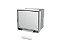 Suporte Papel Higiênico Embutir Na Parede Porcelanato Inox - Tampa Click - Imagem 1