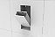 Lixeira Retangular Branca 5l Parede Porcelanato - Tampa Click - Imagem 2