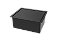 Porta Esponja Inox Preto Embutir 20x15cm Com Tampa Click - Imagem 1