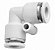 Conector Adaptador L 90º com engate rápido 8mm - Imagem 3