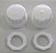 Conjunto torneiras Soft branco completo ( modelo antigo ) - Imagem 2
