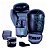 Kit Luva Boxe Muay Thai Pretorian First Preta E Cinza 14 Oz - Imagem 1