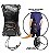 Kit Muay Thai Boxe Naja Luva Black Line  Pta e Dourada 14 Oz - Imagem 3