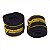 Kit Muay Thai Boxe Pretorian Luva Core Preta E Amarela 12 Oz - Imagem 3