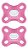 Kit Chupeta Mam Comfort 2 un Menina 100% Silicone 2102 - Imagem 1