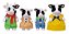 Sylvanian Families Familia De Vacas Friesian 5618 - Imagem 1