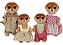 Sylvanian Families Família De Suricatos Epoch 5617 - Imagem 1