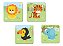 Kit 4 Quebra-Cabeça Infantil Três Peças Baby Animais - Imagem 1