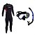 Neoprene 7mm Neoflex Fun Dive M + Kit Máscara Snorkel Fox - Imagem 1