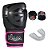 Kit Muay Thai Boxe Naja Luva Preta e Rosa 10 Oz + Manopla - Imagem 2