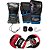 Kit Muay Thai Boxe Naja Luva Azul 14 OZ + Luva Manopla Foco - Imagem 1