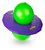 Pogobol - Roxo E Verde - Estrela - Imagem 1