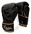 Kit Luvas Boxe Muay Thai Naja Black Line Preto e Bronze 12Oz - Imagem 2