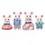 Sylvanian Families Família Ratos Marshmallow Epoch 5308 - Imagem 1