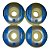 Roda De Skate 53mm Next 2 By Moska Azul Prata Street - Imagem 3