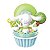 Bloco de Montar Cupcake de Kiwi do Cinnamoroll Keepplay - Imagem 2