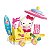 Bloco de Montar Banho de Sol Hello Kitty e Amigos Keepplay - Imagem 2