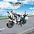Bloco de Montar Motocicleta da Polícia Mine City Keepplay - Imagem 4